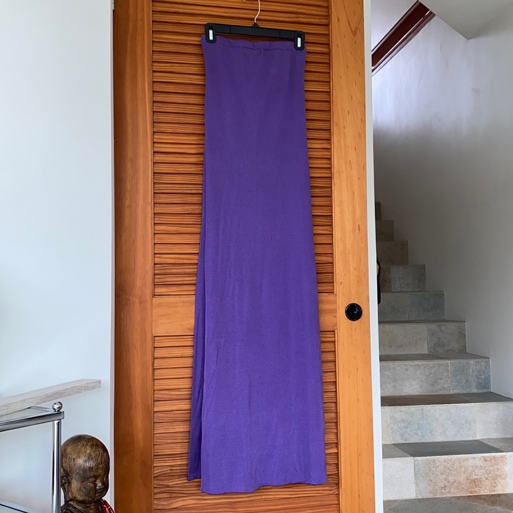 CLIMAX BY DAVID HOWARD Awesome Super Sexy Strapless Purple Dress